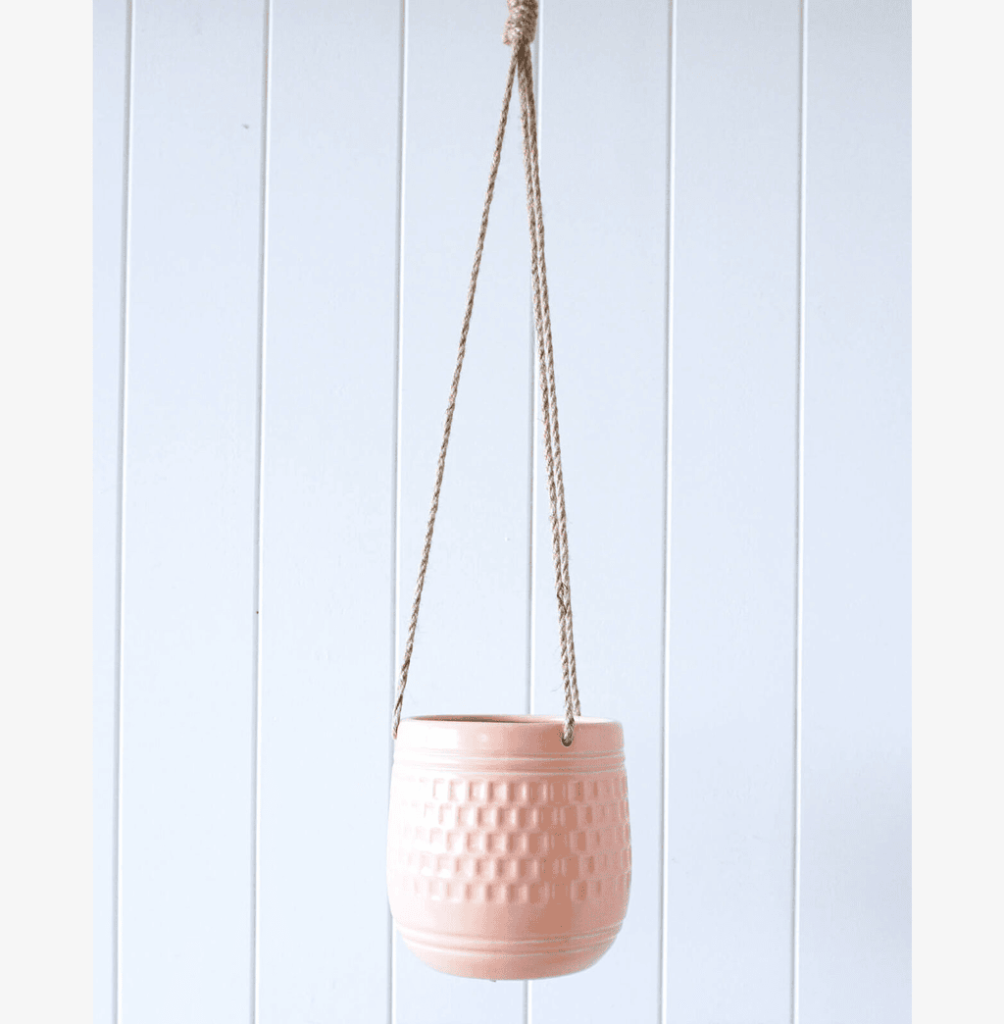 Hanging Planter – Peach – 13.5cmD | Sam's Garden Centre