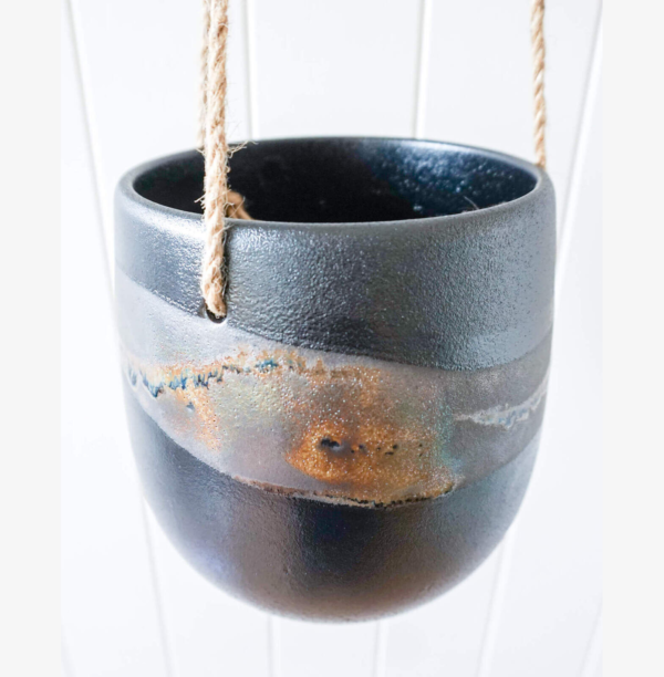 Black Hanging Planter