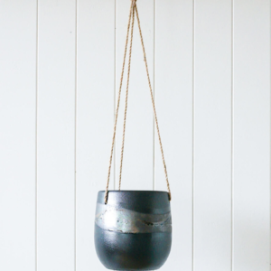 Black Hanging Planter